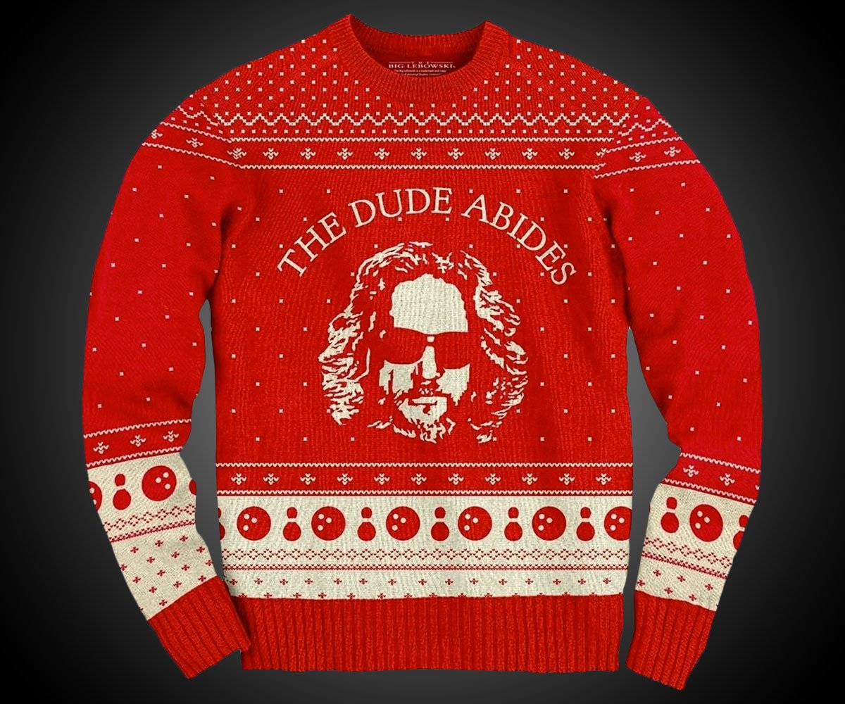 The Dude Abides Ugly Christmas Sweater