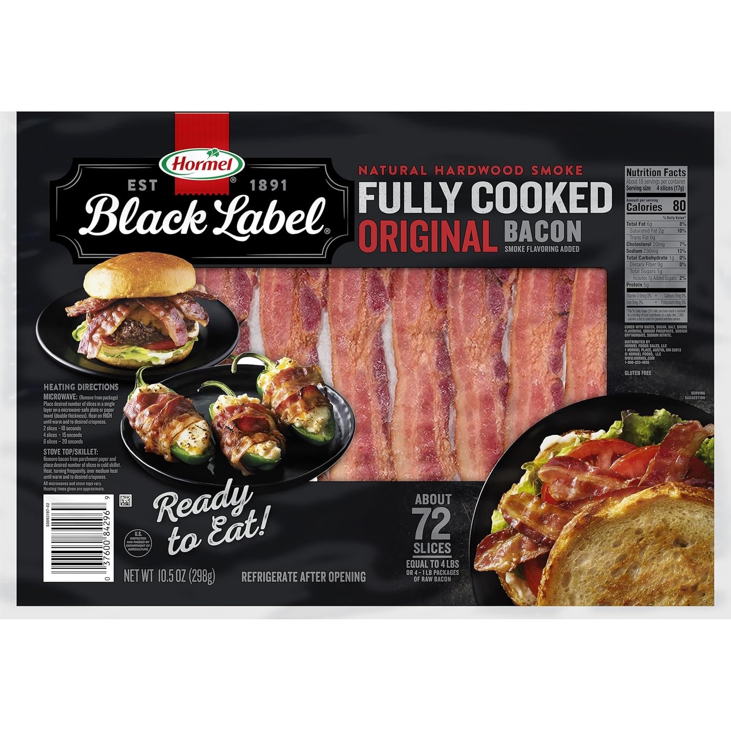 Thick Cut Fully Cooked Bacon: Ready When You Are