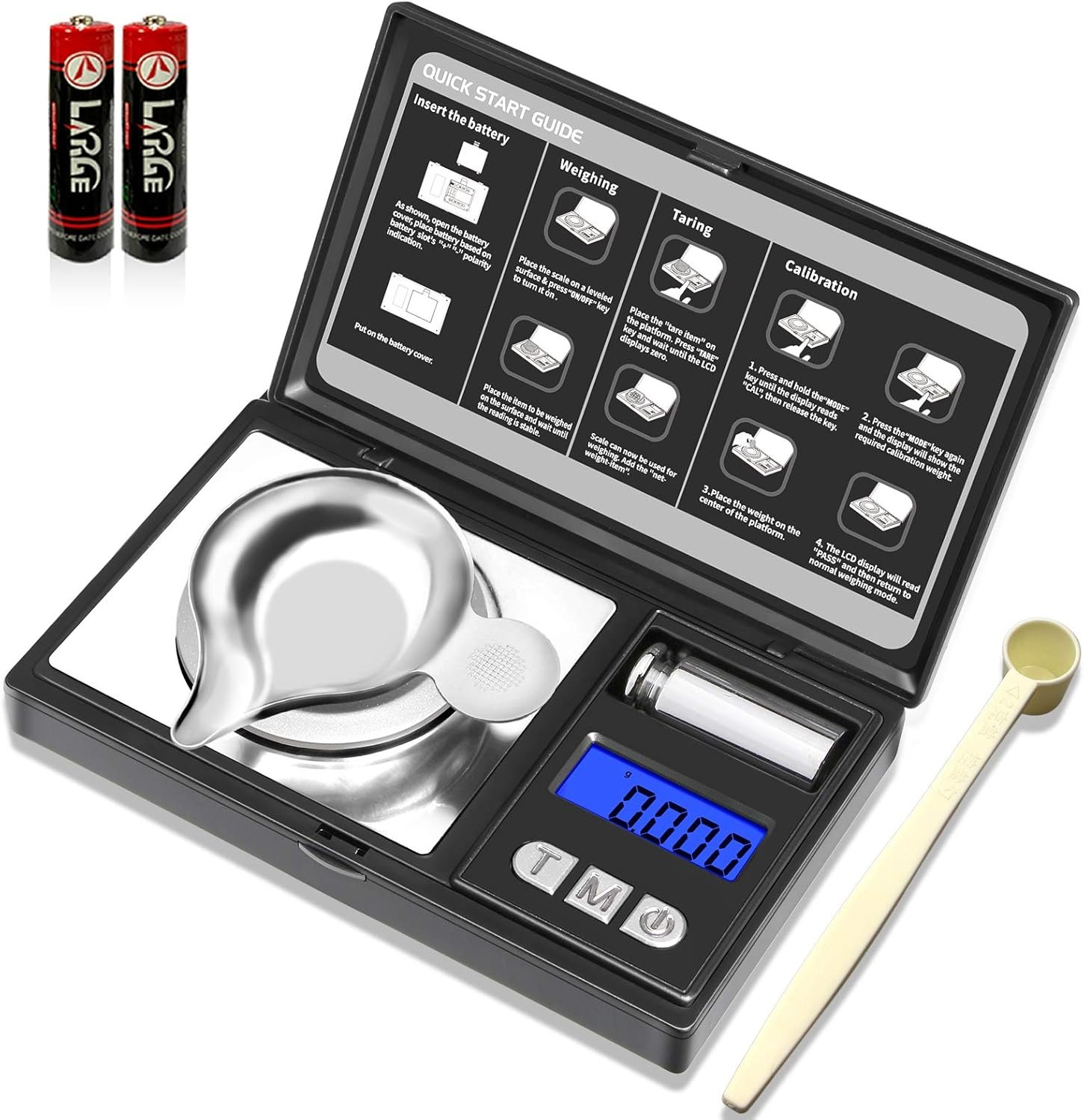 Ultra-Precise Digital Scale: 0.001g Accuracy for Jewelry, Powder & More