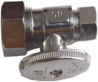 10-Pack Brass Compression Valves - 1/4 Turn