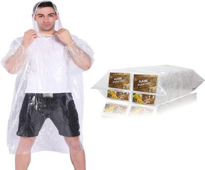 Stay Dry Instantly: 10-Pack Clear Rain Ponchos