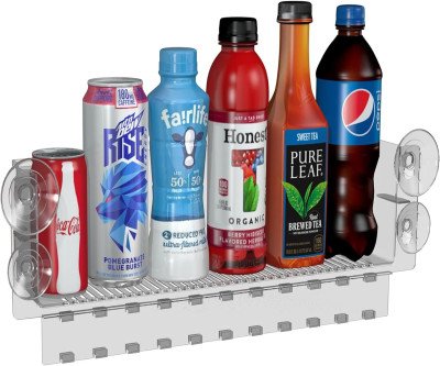 10-Pack Glass Door Fridge Organizers