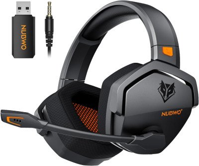 100-Hour Gaming Headset: Zero Interference Wireless Audio