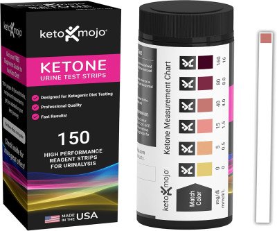 150 Ketone Urine Test Strips with Keto Guide