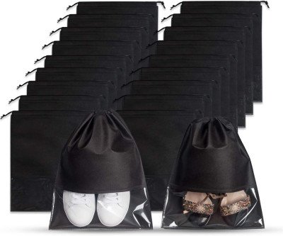 18-Pack Clear Shoe Bags: Travel Storage That Protects Every Pair