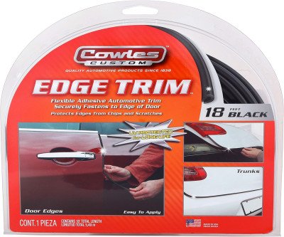 18ft Black U-Channel Trim Shields Vehicle Edges