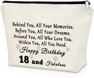 18th Birthday Cosmetic Bag: Milestone Gift for Her