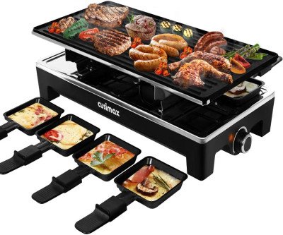 2-in-1 Electric Grill: Raclette & Korean BBQ for Perfect Family Gatherings