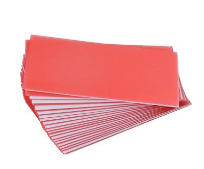 20 Red Base Plate Wax Sheets for Precise Dental Labs