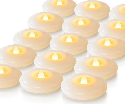 200-Hour Floating LED Candles - Waterproof Flameless Tea Lights