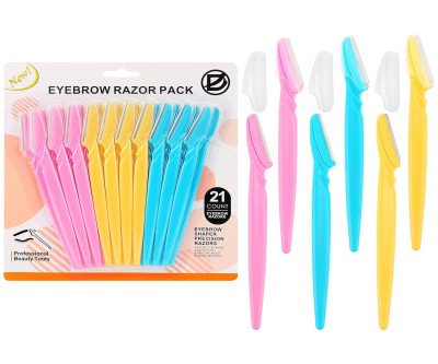 21-Piece Precision Eyebrow & Face Razor Set