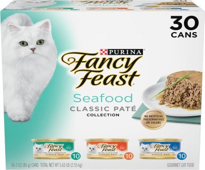 30-Can Seafood Variety Pack for Happy Cats