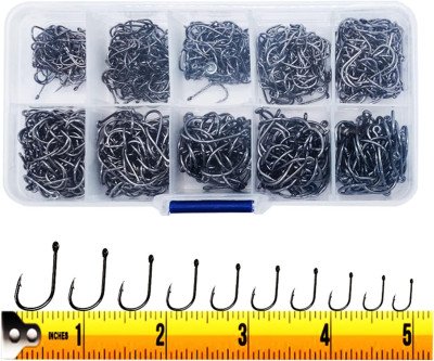 300PCS Barbed Fishing Hooks for All Fishing Adventures