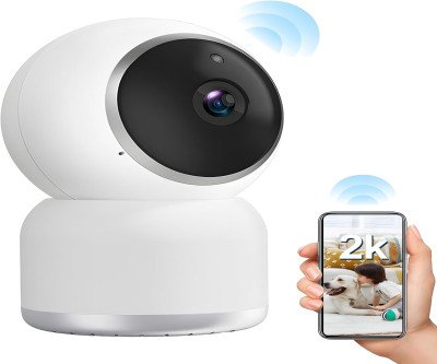 360° Indoor Security Camera with 2K Night Vision