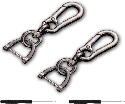 360° Rotating Key Chains - Premium Zinc Alloy Car Key Holders