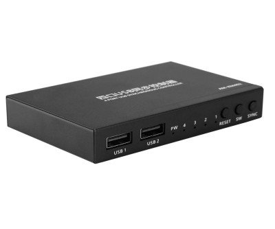 Share & Control: 4-Port USB KVM Switch for Keyboard, Mouse & Devices