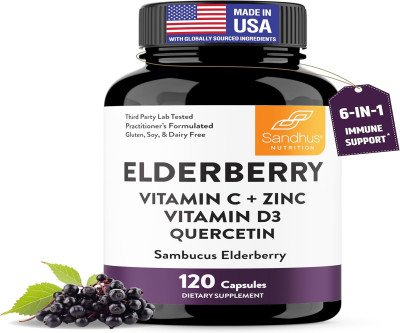 6-in-1 Immunity Powerhouse: Elderberry, Zinc & Vitamins