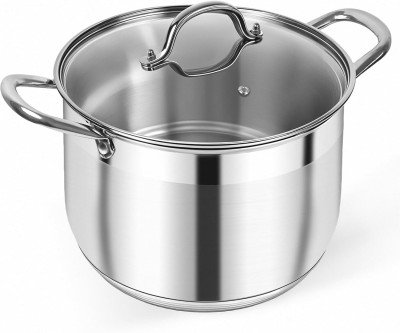8-Quart Stock Pot: Perfect for Family Meals & Canning