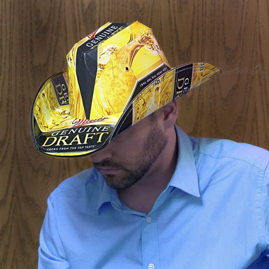 Beer Box Cowboy Hats