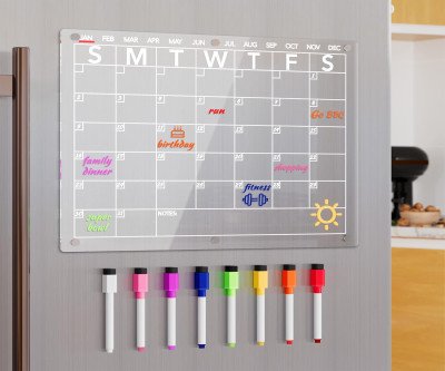 Stay Organized with This Acrylic Magnetic Calendar