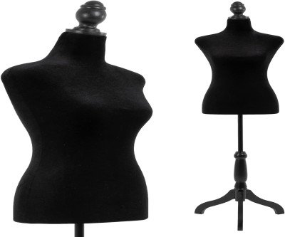 Adjustable Black Female Mannequin Torso for Easy Displays