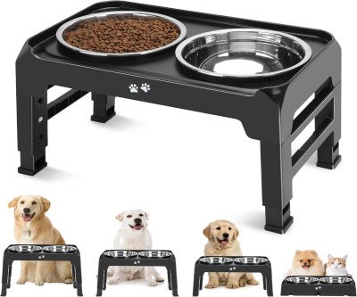 Adjustable Elevated Dog Bowl Stand for Comfortable Feeding