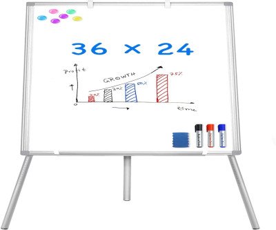Adjustable Magnetic Whiteboard Easel for Office & Classroom