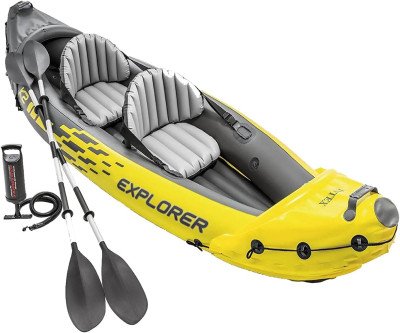 Adventure-Ready Kayak Set for Two - Easy Transport & Stability