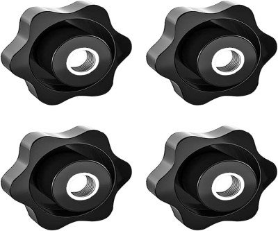 Aifeier Knob Set: 4 Pcs Black 6-Star Tightening Knobs