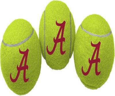 Alabama Crimson Tide 3 Pack Tennis Balls for Dogs & Players