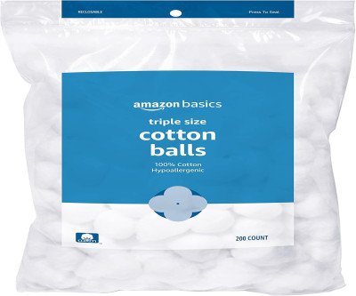Amazon Basics Hypoallergenic Cotton Balls - 200 Count