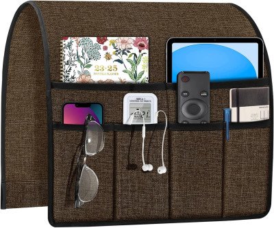 Armchair Caddy Keeps Remotes & Snacks Close