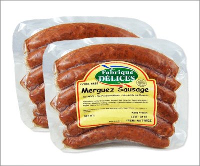 Authentic Spicy Lamb Merguez Sausages - Pork-Free & Flavor-Packed