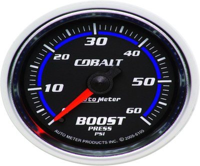Precision Boost Gauge: Cobalt Blue LED Lighting