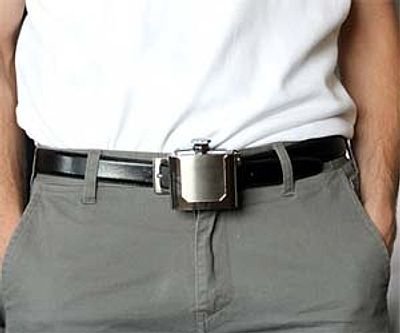 Belt Buckle Flask