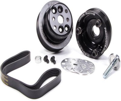 Clean Up Your Engine Bay: Black Anodized Serpentine Kit for Small Block Chevy