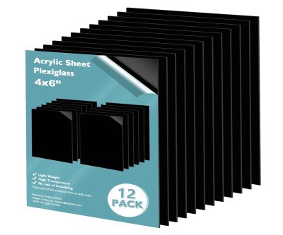 Versatile Black Plexiglass Sheets for Craft Projects