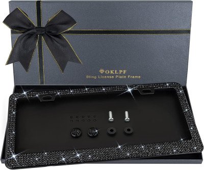 Bling Your Ride: Sparkly License Plate Frame for Women