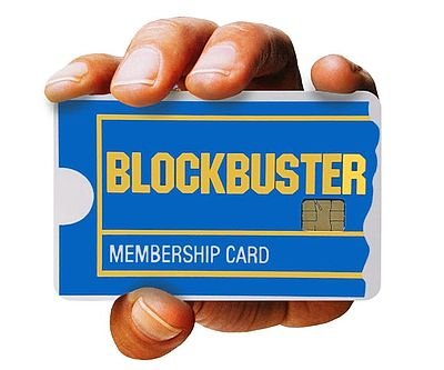 Blockbuster Credit Card Cover