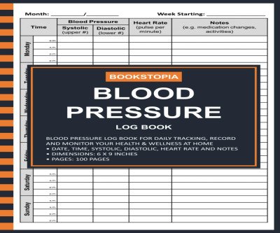 Monitor Your Health with Our Blood Pressure Log Book