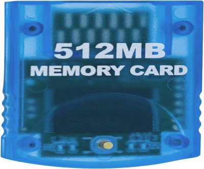 Blue 512MB Memory Card: Save 8192 GameCube/Wii Blocks