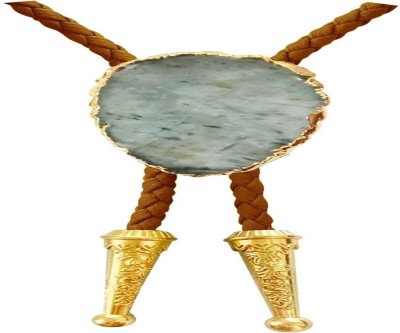 Boho Gemstone Bolo Tie - Adjustable Vegan Leather Necklace