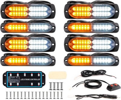 High-Visibility Emergency LED Strobe Lights with 12 Flash Modes