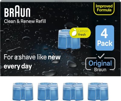 Close, Gentle Shaves Made Simple: Braun Cleaning Cartridges