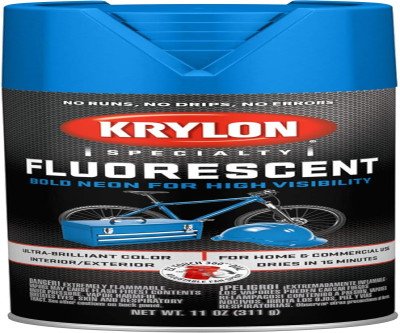 Bright Blue Fluorescent Spray Paint - Maximum Visibility