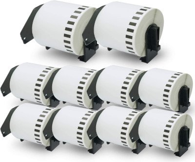 Brother QL Label Paper - 10 Rolls Premium Thermal Labels