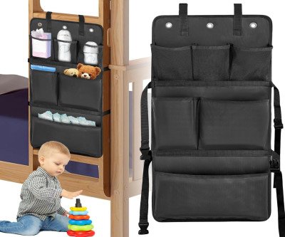 Bunk Bed Ladder Safety Cover with Organizer Pocket