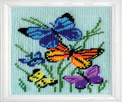 Butterflies Galore Needlepoint Kit for Craft Lovers
