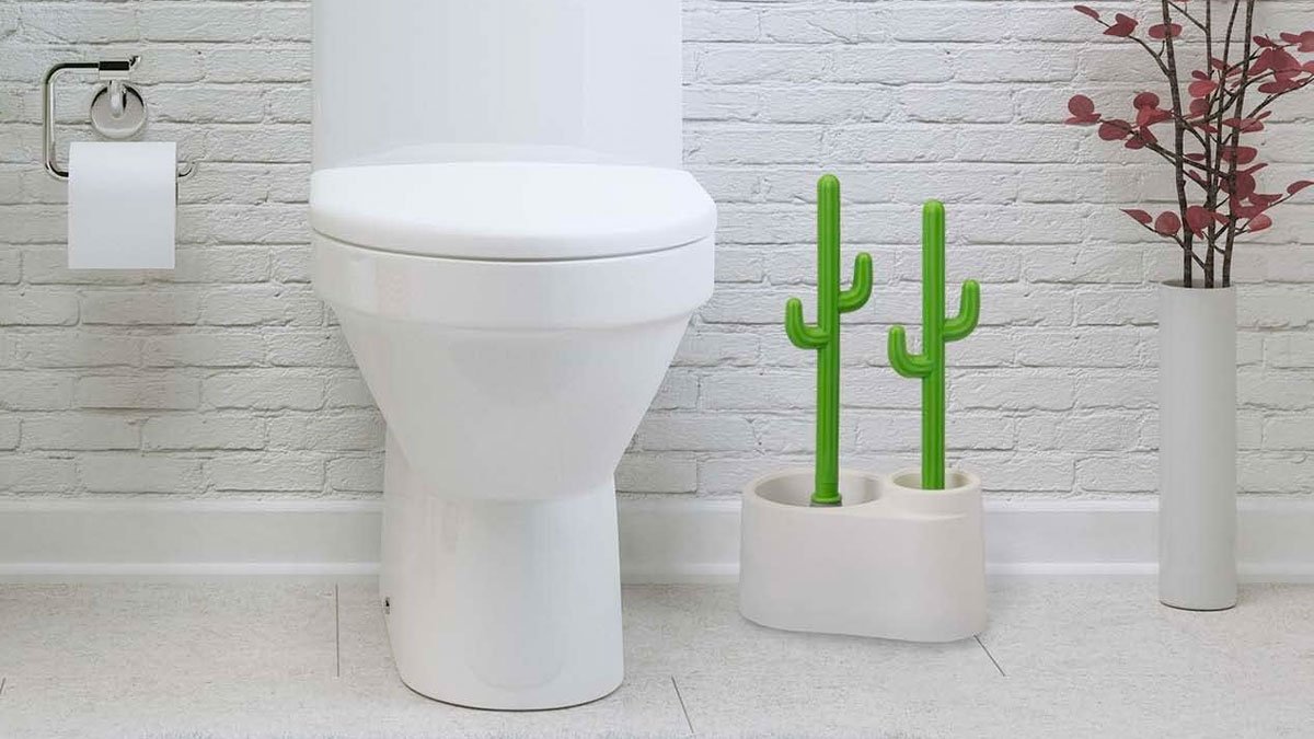 Cactus Toilet Plunger & Brush Set