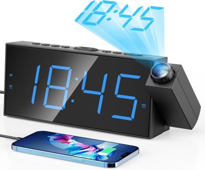 Wake Up Effortlessly: Ceiling Projection Alarm Clock